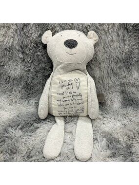 Demdaco Poetic Threads Bear Plush “Bless You Precious Child” Sentimental - F3